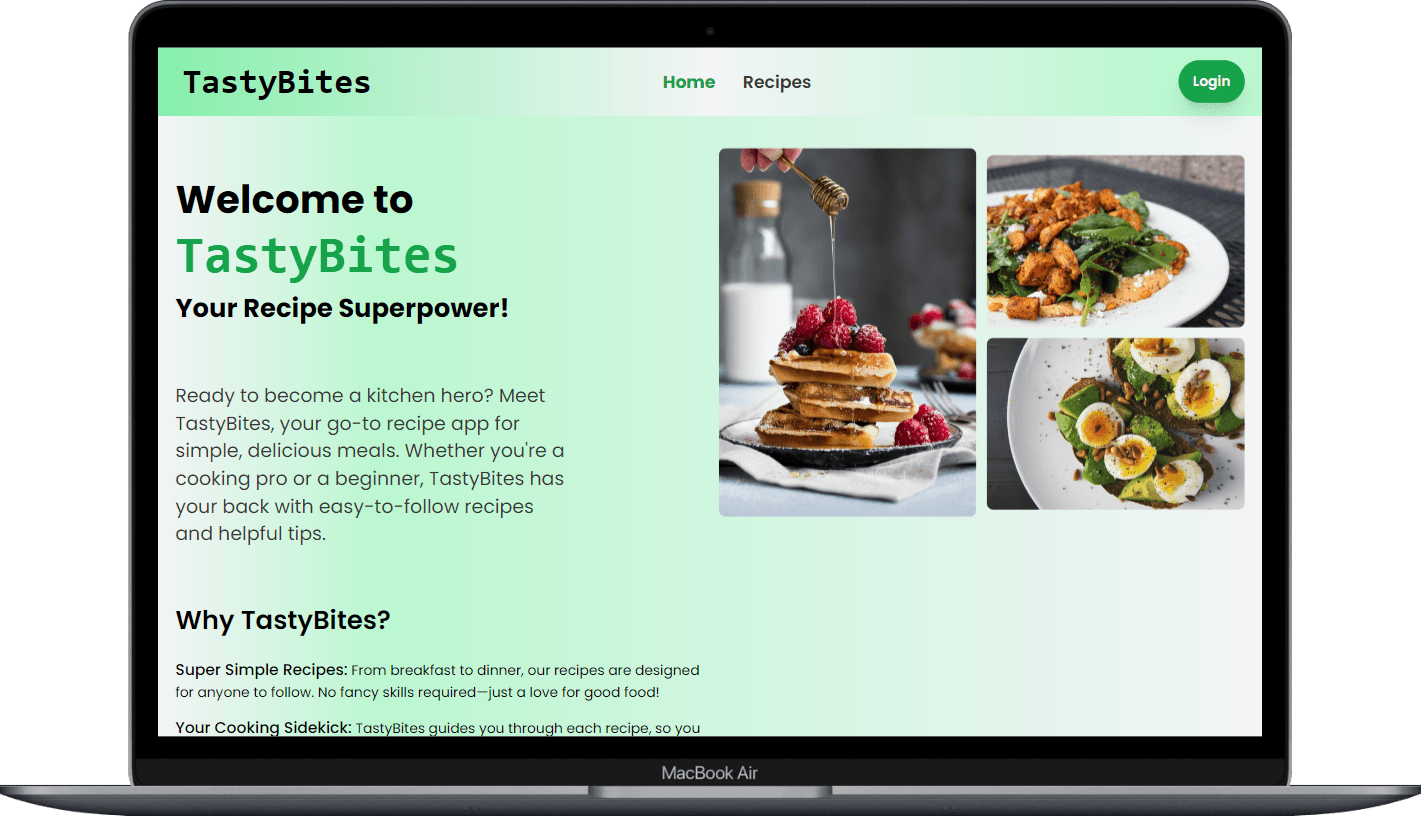 Tasty Bites Landing Page